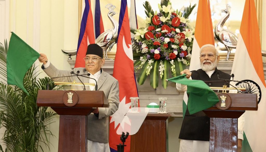 Prachanda-and-Narendra-Modi-Biratnagar-Rail-1024x624