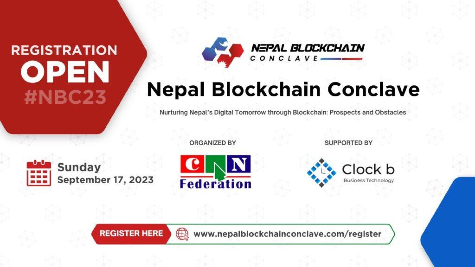 Nepal Blockchain Conclave Registration Banner