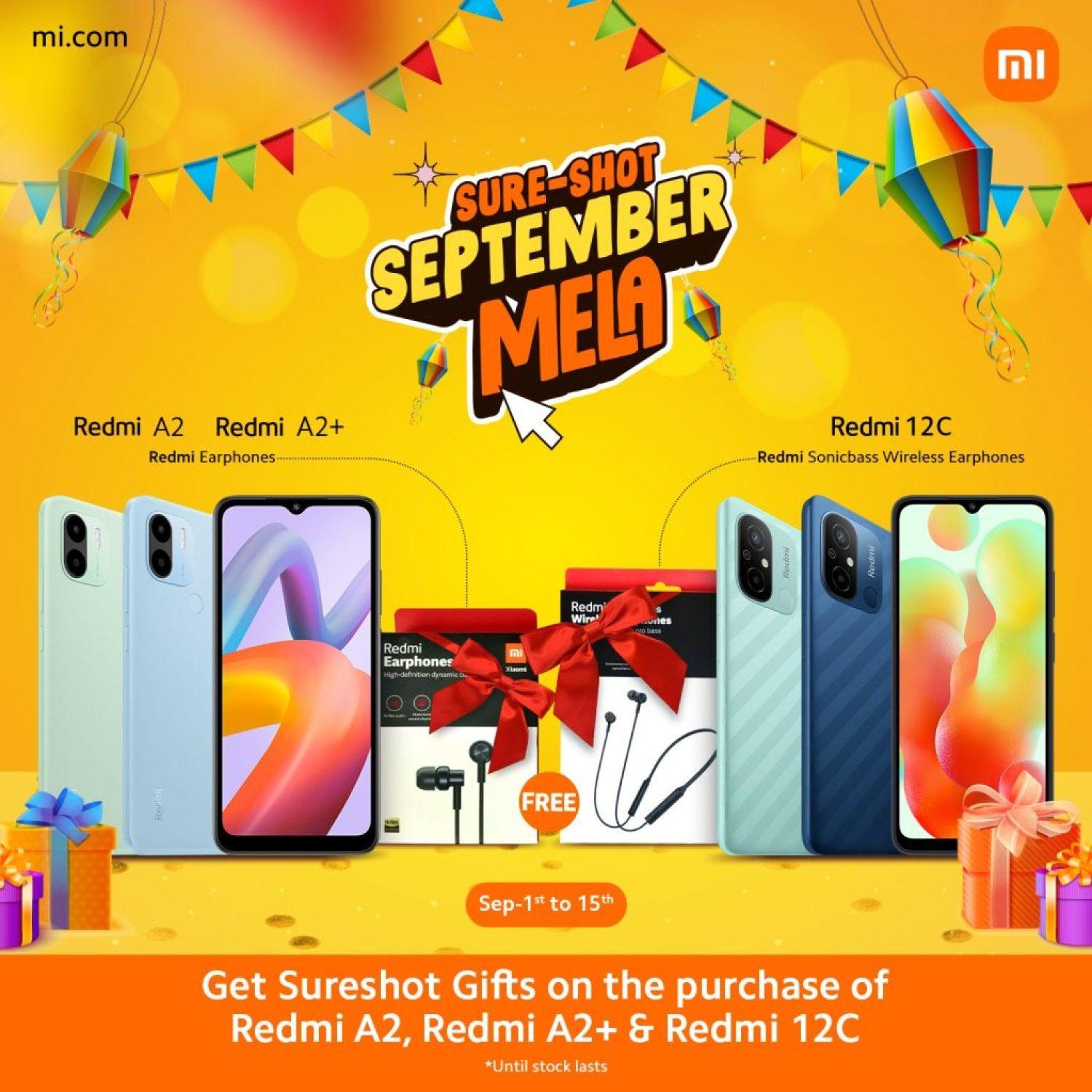 September offer Redmi 12C A2 A2 Plus