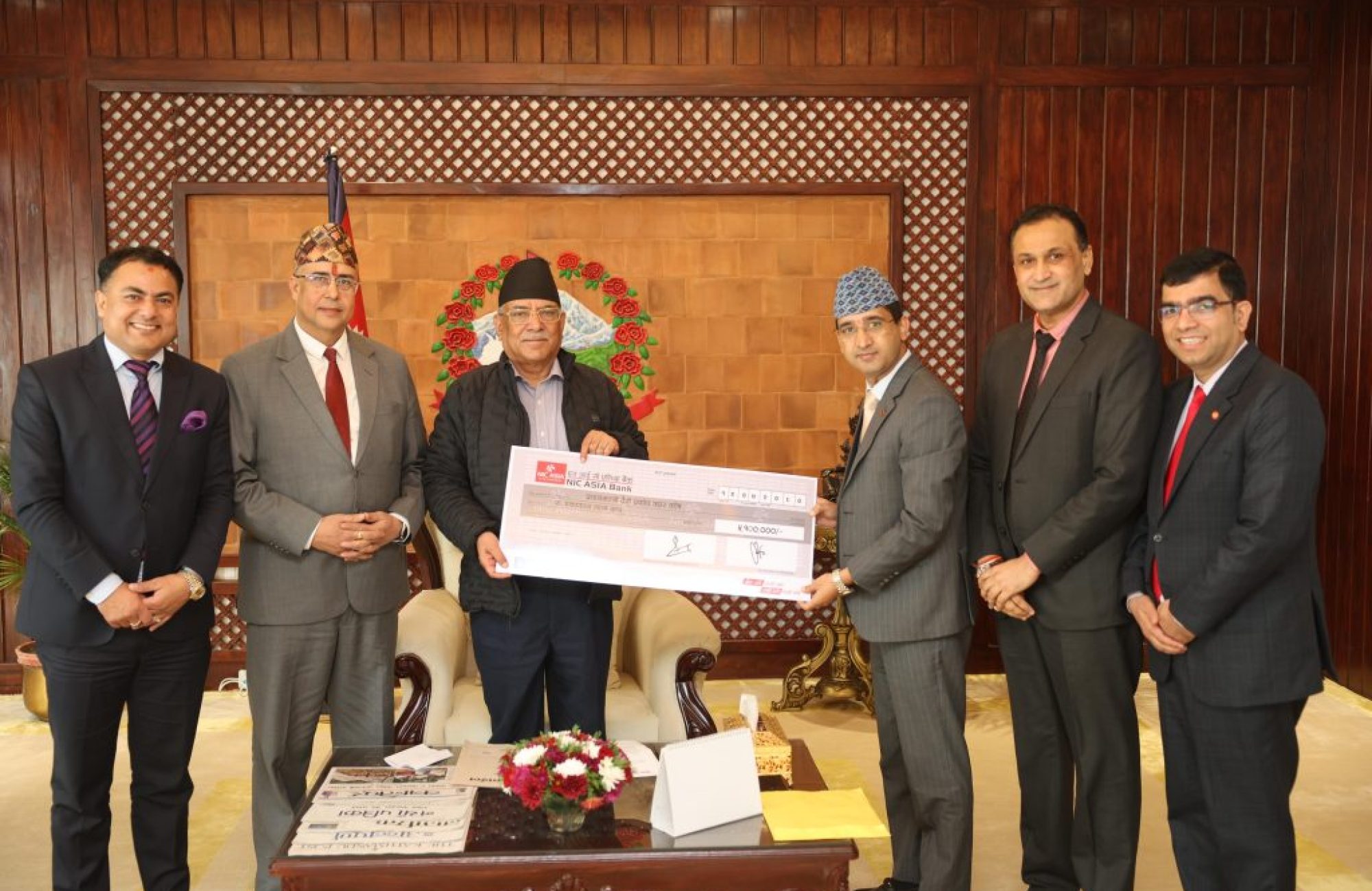 PR on handing over of NPR 51 lakh to PM Disaster Relief Fund-photo