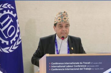 FNCCI President Dhakal addresses 112th International Labour Conference (1)