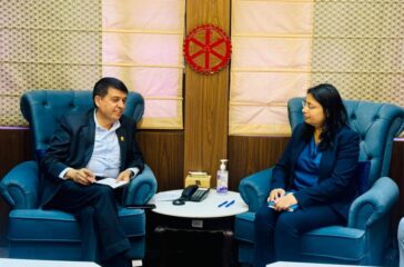 FNCCI President Dhakal meets IMF Mission Chief Dr Jahan (1)