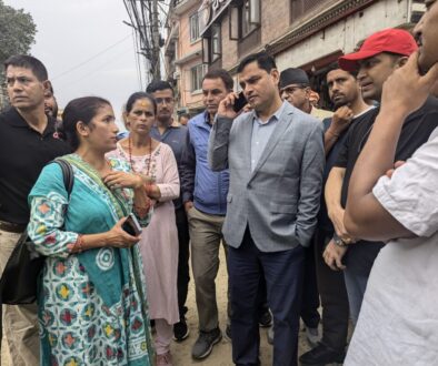 Health Minister inspection Bansbari road pic 00