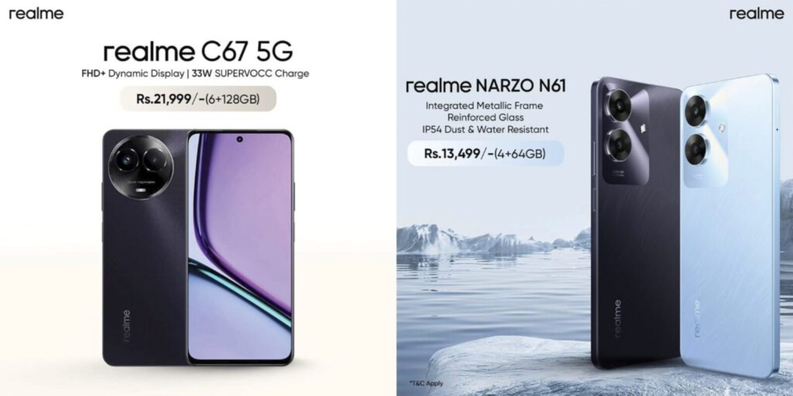 realme C67 and Narzo N 61