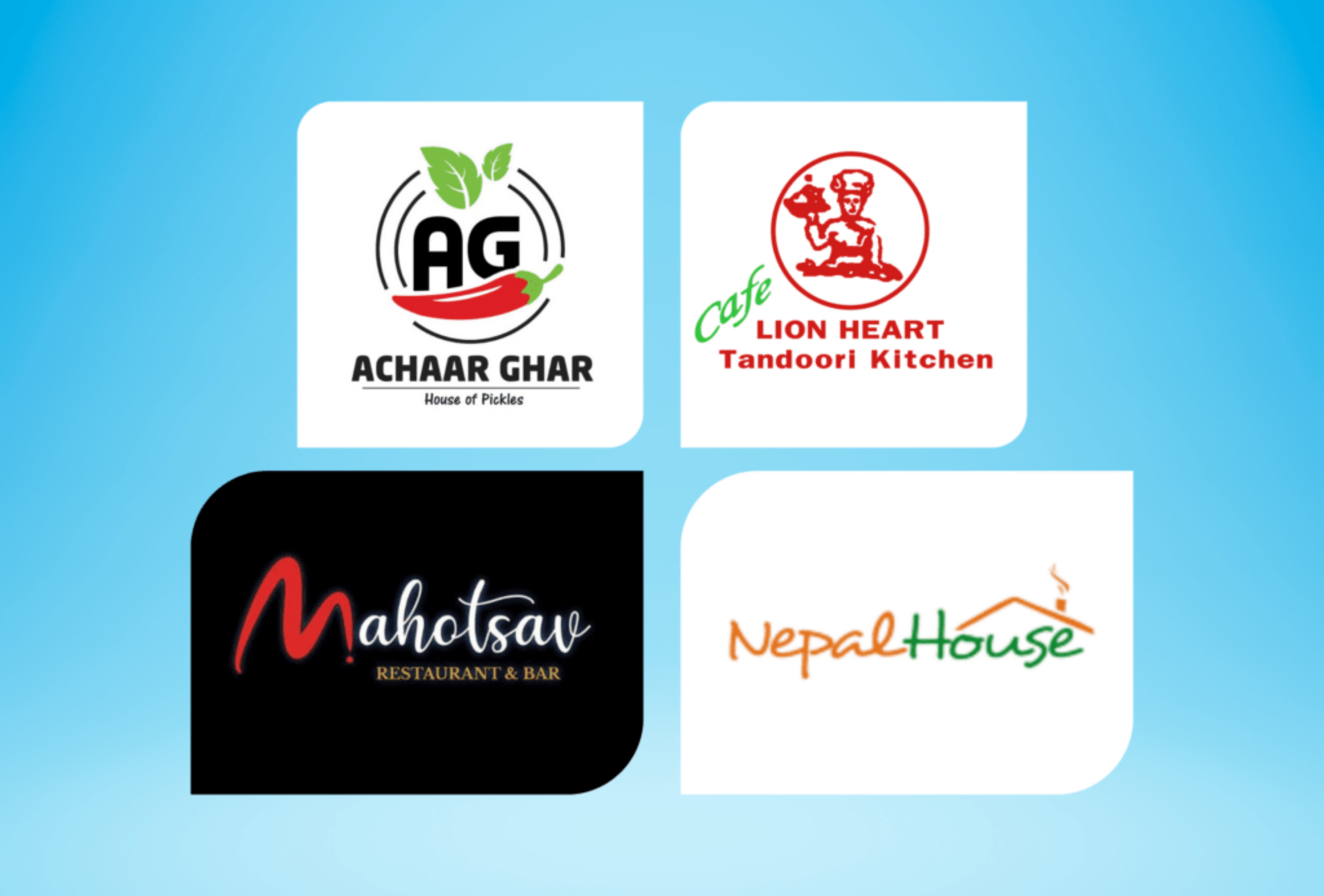 Achar Ghar, Nepal House, Lion Heart, Mahotsav Restarurant