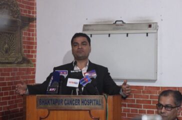 Health minister Pradeep Poudel pic